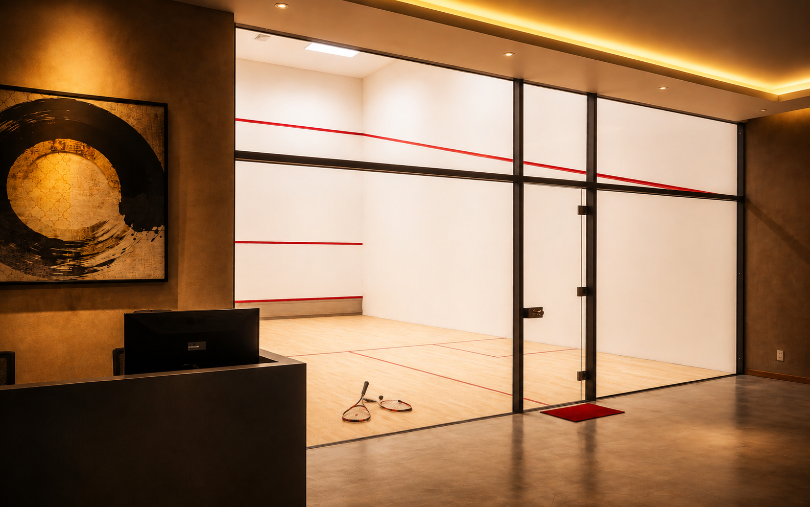 Squash court at TSL